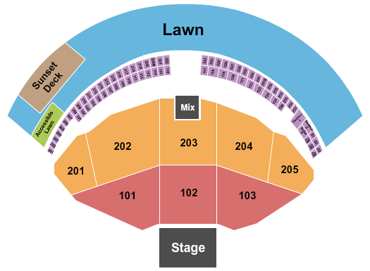 Gorge Amphitheatre Gorge Amphitheatre Seating Chart